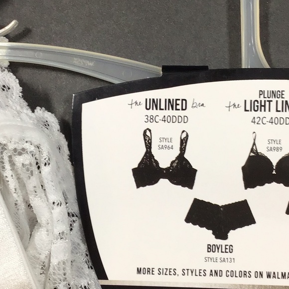 Smart & Sexy White Lace Unlined Underwire Bra 44D NWT - Picture 5 of 8